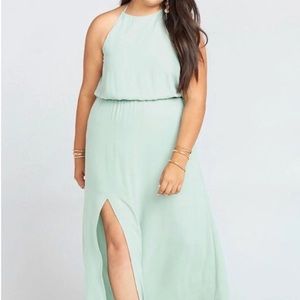 Show Me Your MuMu Dusty Halter Maxi Dress